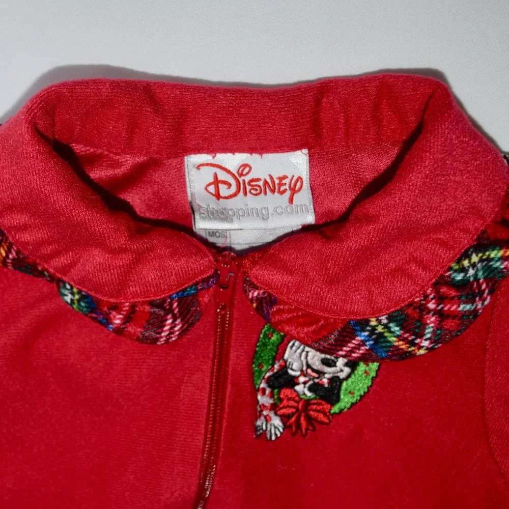 Disney Minnie Mouse Christmas Onesie P.J.'s